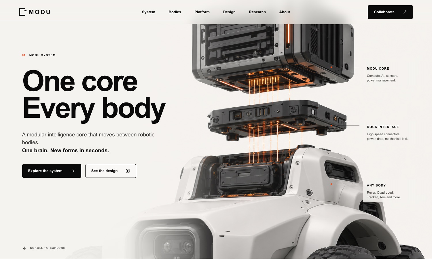 MODU — modular robotics